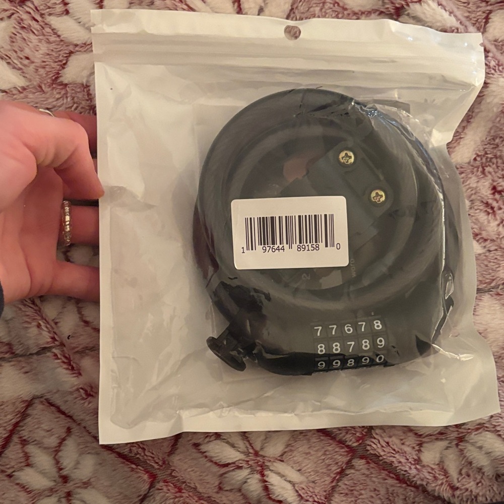 Amazon Black Combination Lock Cable